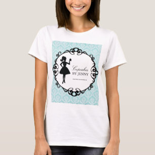 Classy Cupcake Silhouette Bakery T'Shirt T-Shirt