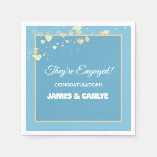 Classy, Custom Engagement Congrats Napkin