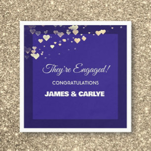 Classy, Custom Engagement Congrats Napkin