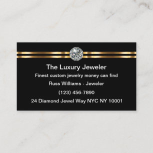 Classy Custom Jeweller Upscale Business Cards