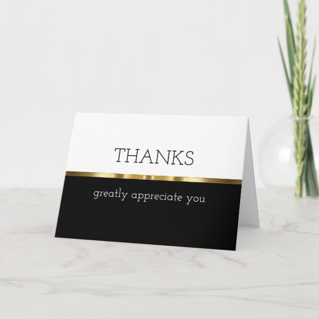 Classy Customer Thank You Cards (Front)