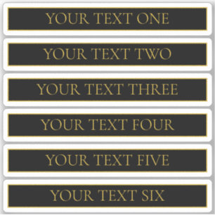 Classy Customisable Black & Faux Gold