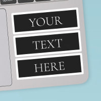 Classy Customisable Black & White Text