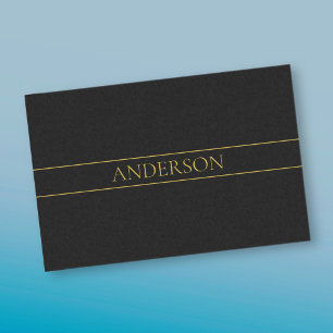 Classy Customisable Gold Text & Lines Tissue Paper