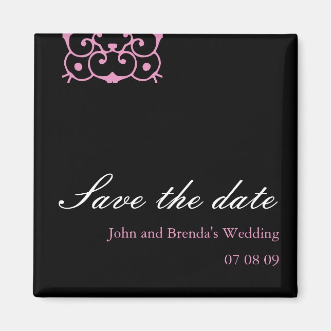 Classy : Customisable Save the Date Magnet (Front)