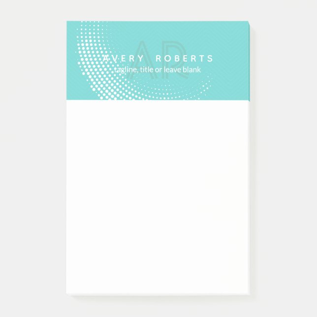 Classy cyan Elegant luxury Post-it Notes (Front)