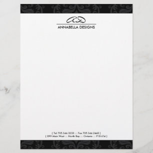 Classy Damask  Letterhead