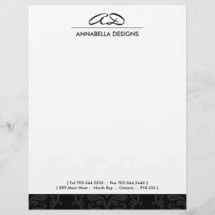 Classy Damask  Letterhead