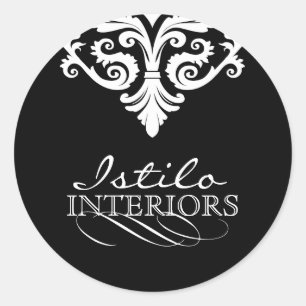 Classy Damask Sticker