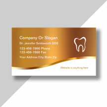 Classy Dentist Business Cards