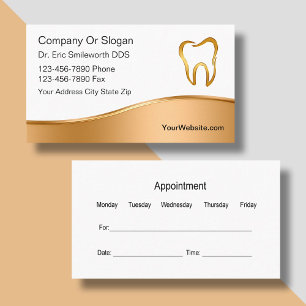 Classy Dentist Business Cards