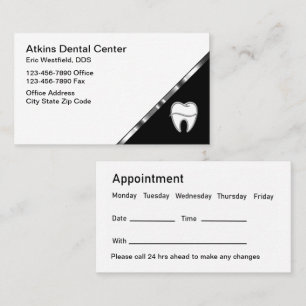 Classy Dentist Office Appointment Reminder  Card