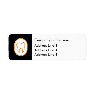 Classy Dentist Office Budget Return Address Labels