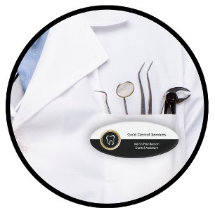 Classy Dentist Office Staff Name Tags