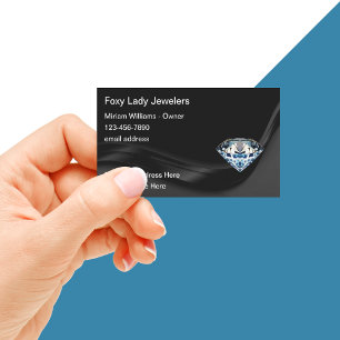 Classy Diamond Jeweller Business Cards