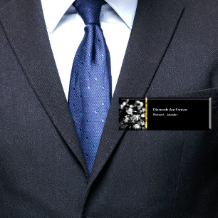 Classy Diamond Jeweller Staff Name Tags