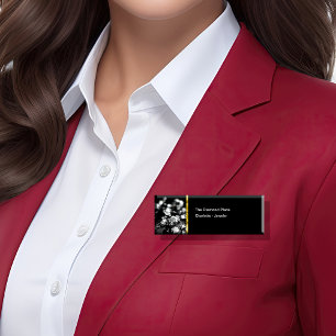 Classy Diamond Jewellery Store Name Tags