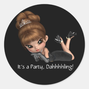 Classy Diva Party Favour Envelope Seal Diva