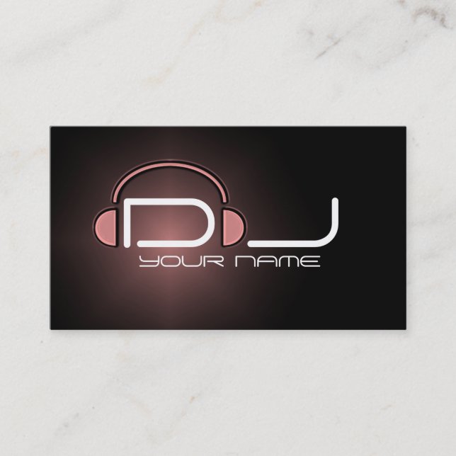 Classy DJ Business Card (Front)