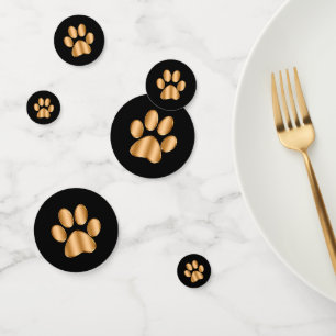 Classy Dog Paw Print Confetti