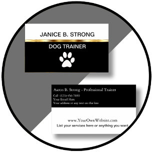 Classy Dog Training Business Cards