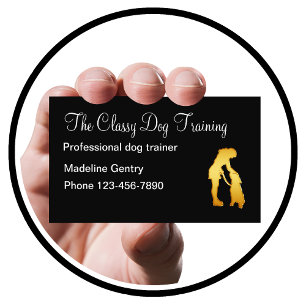 Classy Dog Training Service Business Card