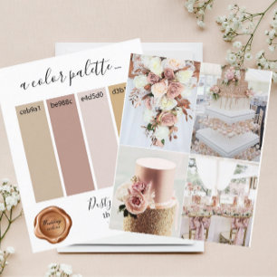 Classy Dusty Rose Gold Wedding colours Palette Car