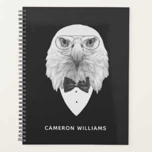Classy Eagle Portrait Add Your Name Planner