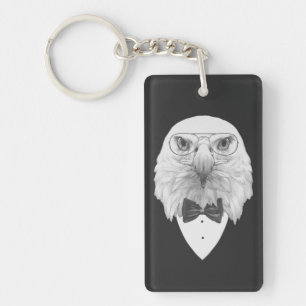 Classy Eagle Portrait Key Ring