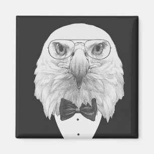 Classy Eagle Portrait Magnet