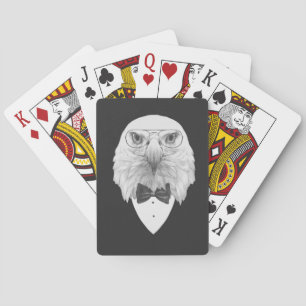 Classy Eagle Portrait Playing Cards