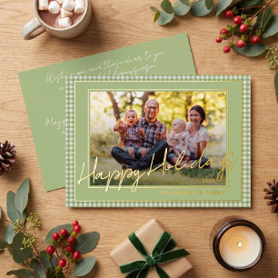Classy Elegant Family Photo On Gold