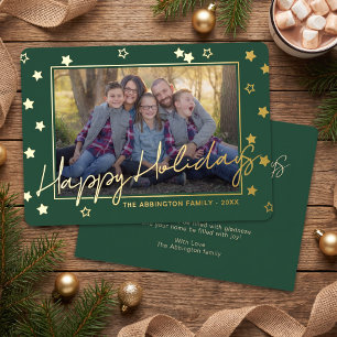 Classy Elegant Family Photo On Gold