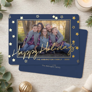Classy Elegant Family Photo On Gold