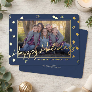 Classy Elegant Family Photo On Gold