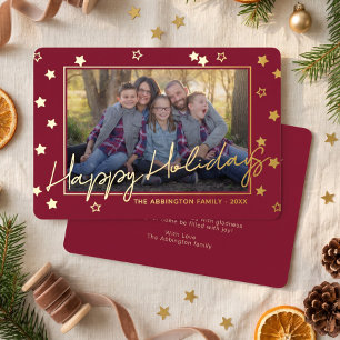 Classy Elegant Family Photo On Gold