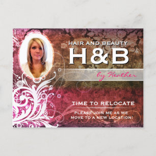 Classy & Elegant Flourish Salon/Stylist Postcard