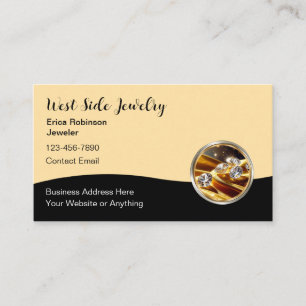Classy Elegant Jewelry Business Cards