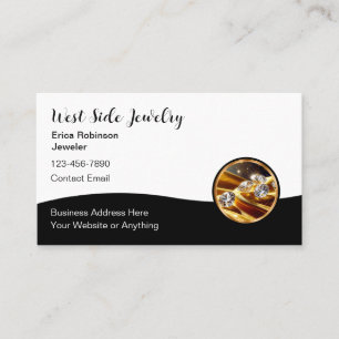 Classy Elegant Jewelry Business Cards
