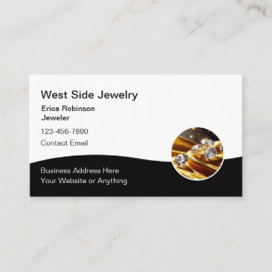 Classy Elegant Jewelry Business Cards
