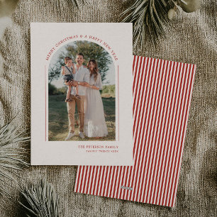 Classy Elegant Modern Family Photo Holiday Card