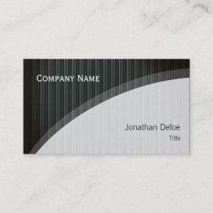 Classy Elegant Professional Dark strippes Business Card