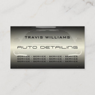 Classy elegant shiny automotive business card