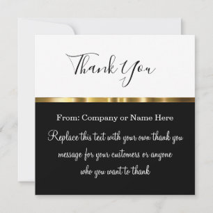 Classy Elegant Thank You With Envelopes Card
