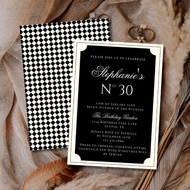 Classy Elegant Vintage Old Money Birthday Party Invitation (Creator Uploaded)