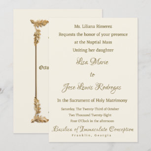 Classy Elegant Wedding Invitation