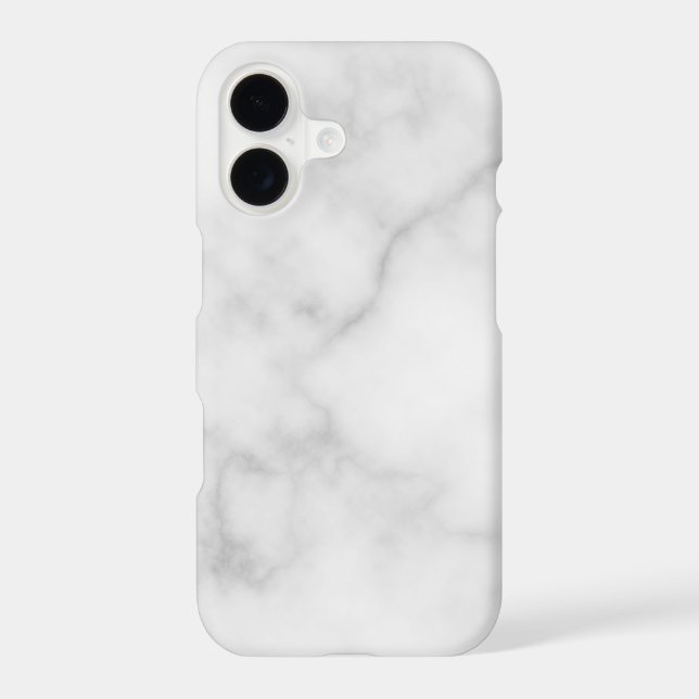 Classy Elegant White Marble Pattern (Back)