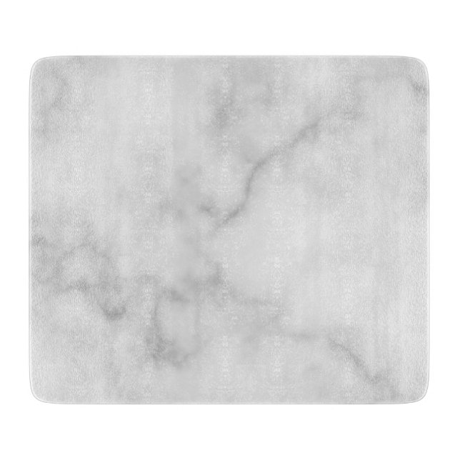 Classy Elegant White Marble Pattern Cutting Board (Front)