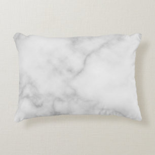 Classy Elegant White Marble Pattern Decorative Cushion