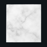 Classy Elegant White Marble Pattern Notepad<br><div class="desc">Add a touch of unique style to your desk with this Classy Elegant White Marble Pattern Notepad.</div>